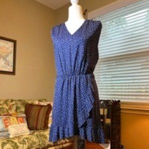 Tommy Bahama Navy Polka Dot Dress